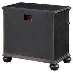 Celina 3-drawer Nightstand Black - 224762