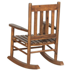 Annie Slat Back Solid Wood Kids Rocking Chair Golden Brown - 609452