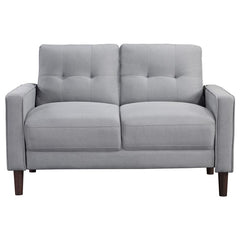 Bowen 3-piece Upholstered Track Arm Tufted Sofa Set Grey - 506781-S3