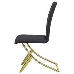 Carmelia Upholstered Side Chairs Black (Set of 4) - 105172