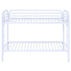 Morgan Metal Twin Over Twin Bunk Bed White - 2256W