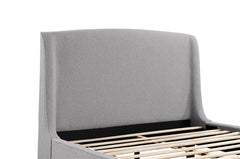 Mosby Upholstered Queen Wingback Bed Grey - 306021Q