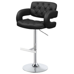 Brandi Adjustable Bar Stool Black and Chrome - 102555