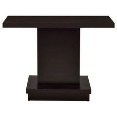 Reston Engineered Wood Pedestal Console Table Cappuccino - 705169