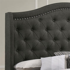 Sonoma Upholstered Queen Wingback Bed Grey - 310072Q
