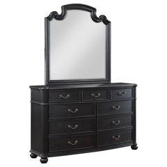 Celina 9-drawer Dresser with Mirror Black - 224763M