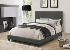 Boyd Upholstered Full Panel Bed Charcoal - 350061F