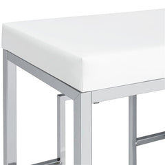 Jackson 4-piece Multipurpose Counter Height Table Set White and Chrome - 182714
