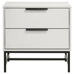 Sonora 2-drawer Nightstand Bedside Table White - 224862
