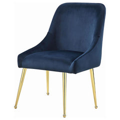 Mayette Parsons Wingback Dining Side Chairs Dark Ink Blue (Set of 2) - 192492