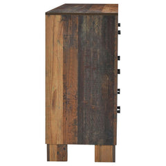 Sidney 6-drawer Dresser Rustic Pine - 223143