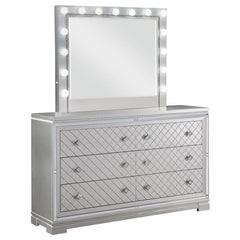 Eleanor 6-drawer Dresser with Mirror Metallic Mercury - 223463M