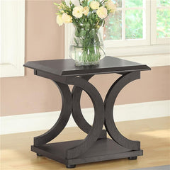 Shelly Rectangular Engineered Wood Side End Table Cappuccino - 703147