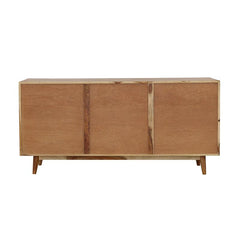 Partridge Rectangular 2-door Server Natural Sheesham and Black - 110575