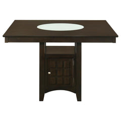 Gabriel 5-piece Square Counter Height Dining Set Cappuccino - 100438-S5A