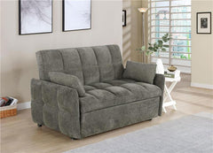 Cotswold Upholstered Convertible Sleeper Sofa Bed Dark Grey - 508308