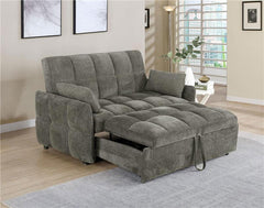 Cotswold Upholstered Convertible Sleeper Sofa Bed Dark Grey - 508308