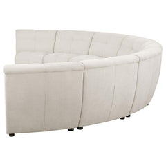 Charlotte 8-piece Upholstered Modular Sectional Sofa Ivory - 551300