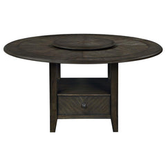 Twyla 5-piece Round Dining Set Dark Cocoa and Cream - 115101-S5
