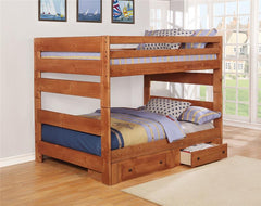 Wrangle Hill 2-drawer Wood Under Bed Storage Amber Wash - 460097
