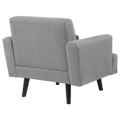 Blake Upholstered Track Arm Accent Chair Sharkskin Grey - 511123