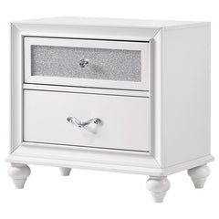 Barzini 2-drawer Nightstand White - 205892