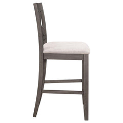 Athens Upholstered Seat Counter Height Stools Light Tan (Set of 2) - 109859