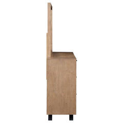 Taylor 7-drawer Dresser with Mirror Light Honey Brown - 223423M