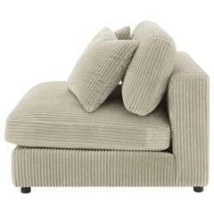 Blaine Upholstered Armless Chair Sand - 509897