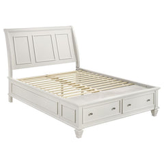 Sandy Beach 4-piece Eastern King Bedroom Set Cream White - 201309KE-S4