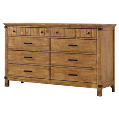 Brenner 8-drawer Dresser Rustic Honey - 205263
