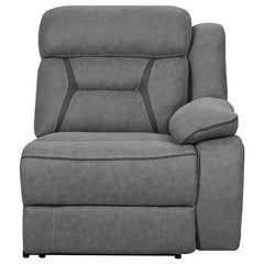 Higgins Upholstered RAF Power Recliner Grey - 600370B3