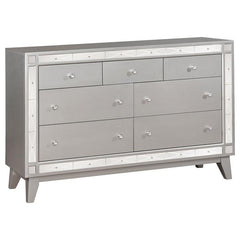 Leighton 4-piece Twin Bedroom Set Metallic Mercury - 204921T-S4