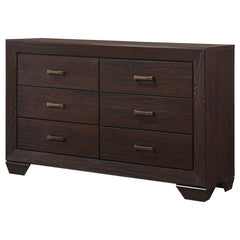 Kauffman 6-drawer Dresser Dark Cocoa - 204393