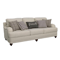 Glenn Upholstered English Arm Sofa Light Grey and Grey - 511094