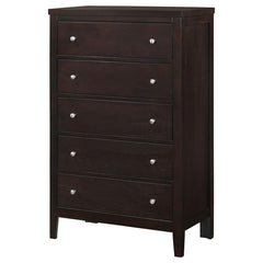 Carlton 5-drawer Rectangular Chest Cappuccino - 202095