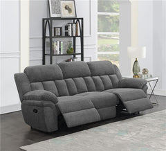 Bahrain Upholstered Motion Sofa Charcoal - 609541