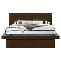 Jessica 5-piece Eastern King LED Bedroom Set Cappuccino - 200711KE-S5P