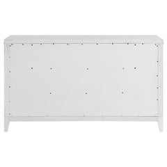 Marielle 6-drawer Bedroom Dresser Distressed White - 224843