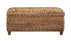 Laughton Hand-Woven Banana Leaf Storage Trunk Amber - 500215