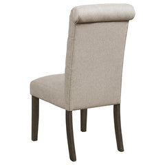 Balboa Tufted Back Side Chairs Rustic Brown and Beige (Set of 2) - 193162