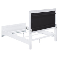 Eleanor Wood Eastern King Panel Bed White - 223561KE
