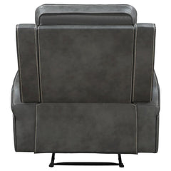 Raelynn Upholstered Track Arm Recliner Grey - 603193