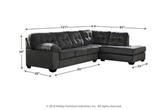 Accrington 2-Piece Sleeper Sectional with Chaise - 70509S4