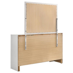Miranda 7-drawer Dresser with Mirror White and Rhinestone - 205113M