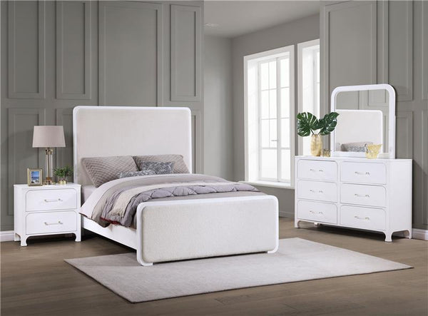 Anastasia 4-piece Queen Bedroom Set Pearl White - 224751Q-S4