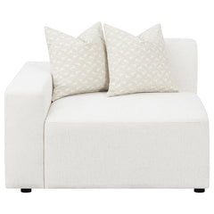 Freddie Upholstered LAF Chair Pearl - 551644LAF