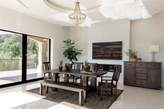 Calandra 6-piece Rectangular Dining Set with Extension Leaf Vintage Java - 192951-S6