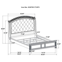 Emmett Wood California King Sleigh Bed Walnut - 224441KW