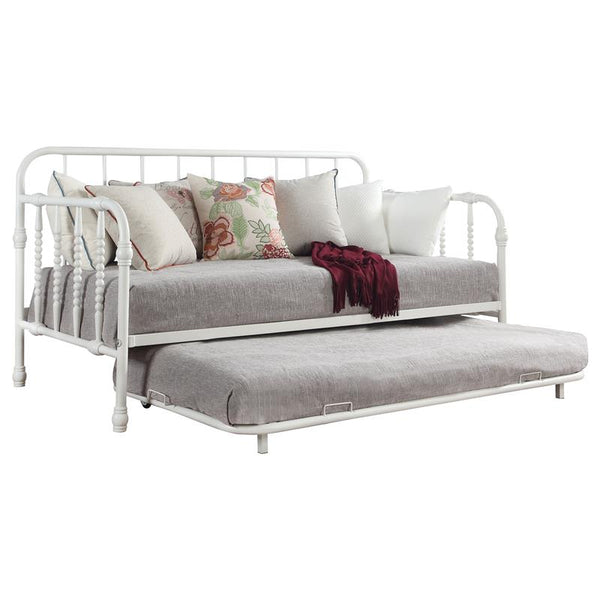 Marina Metal Twin Daybed with Trundle White - 300766